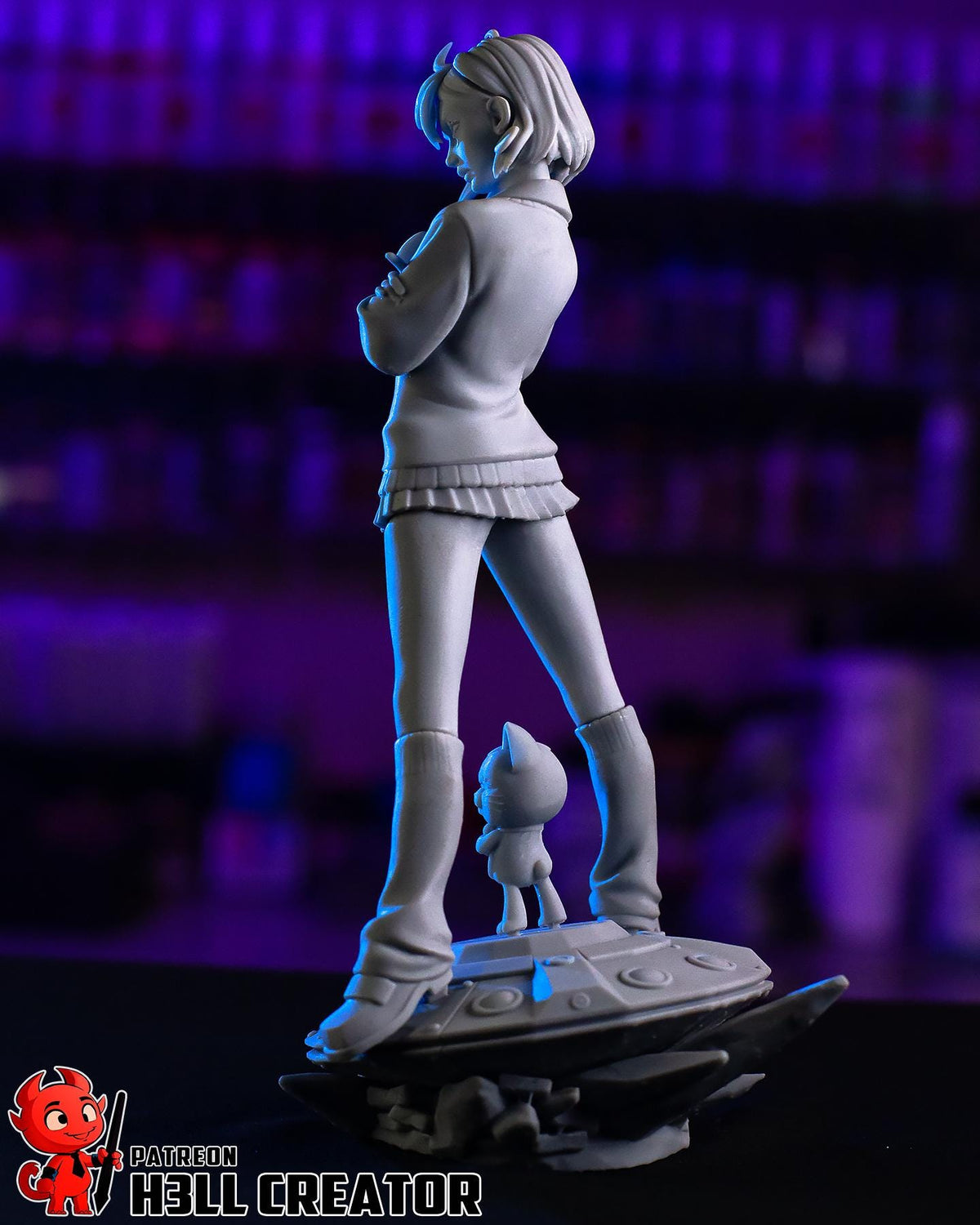Momo Ayase DanDaDan Figure - 3D printed miniature detail view