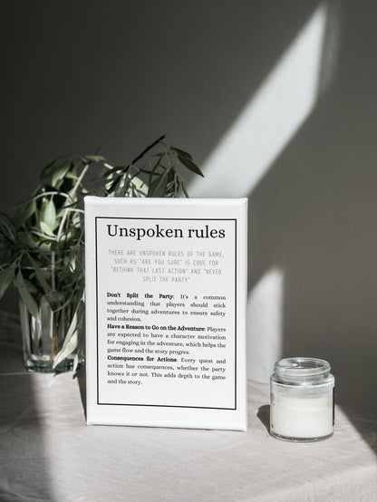 Basic Rules Wall Art - digital download preview 4
