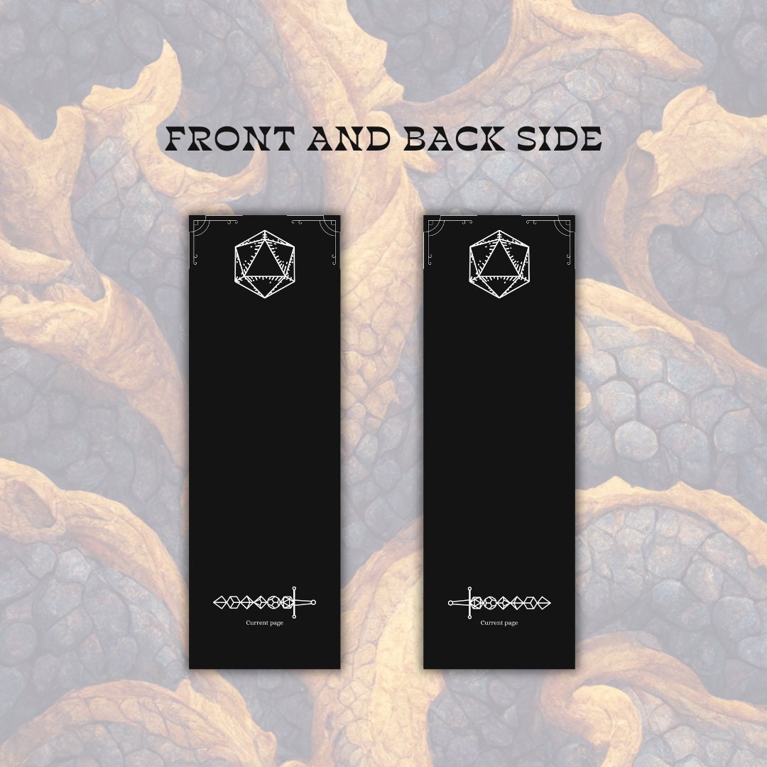 Bookmarks - printable tabletop RPG resource preview