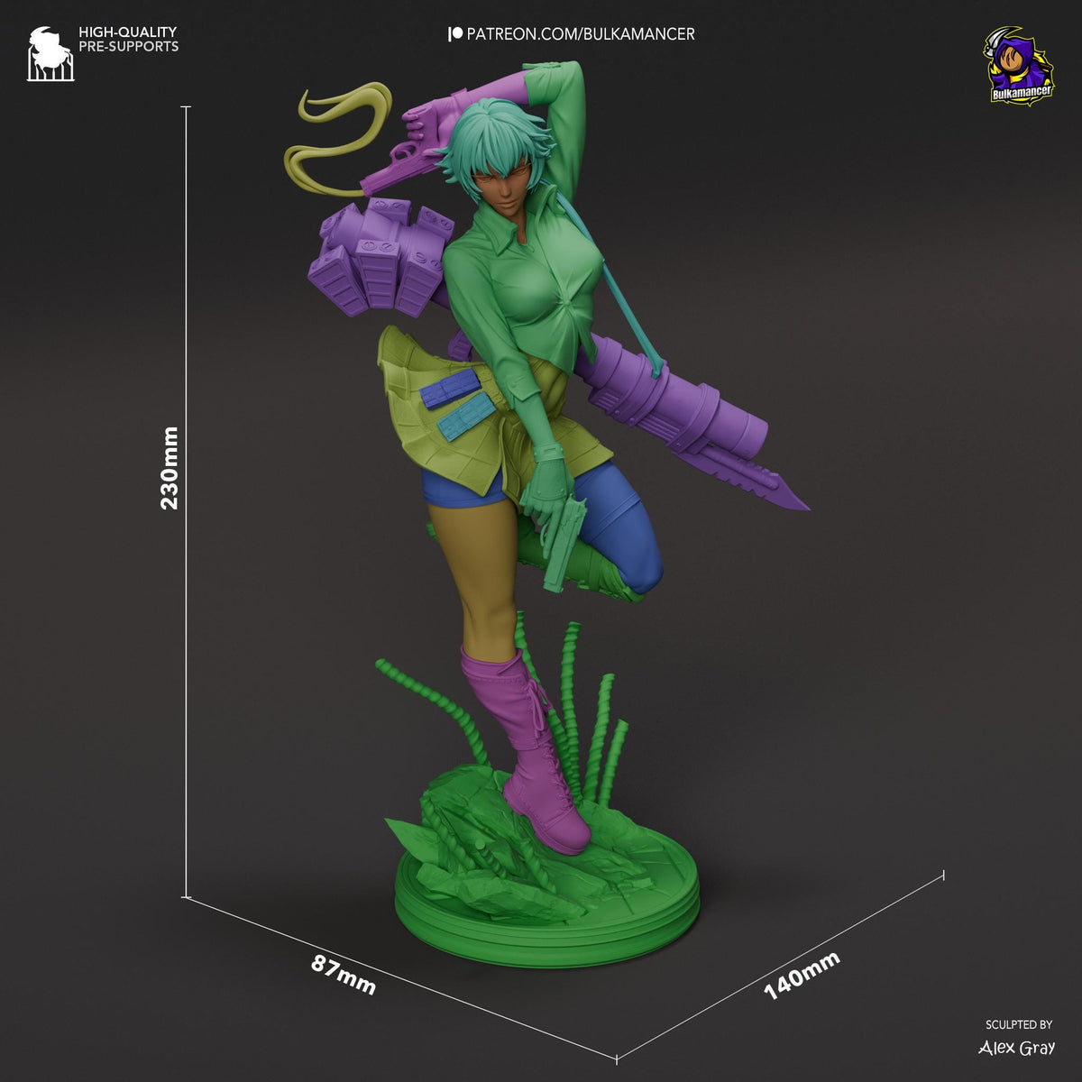 Lady Devil May Cry 3 Figure - resin miniature view 7