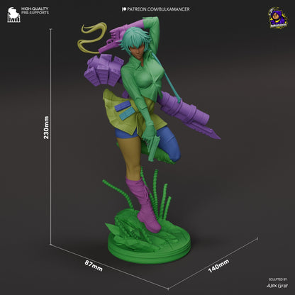 Lady Devil May Cry 3 Figure - resin miniature view 7