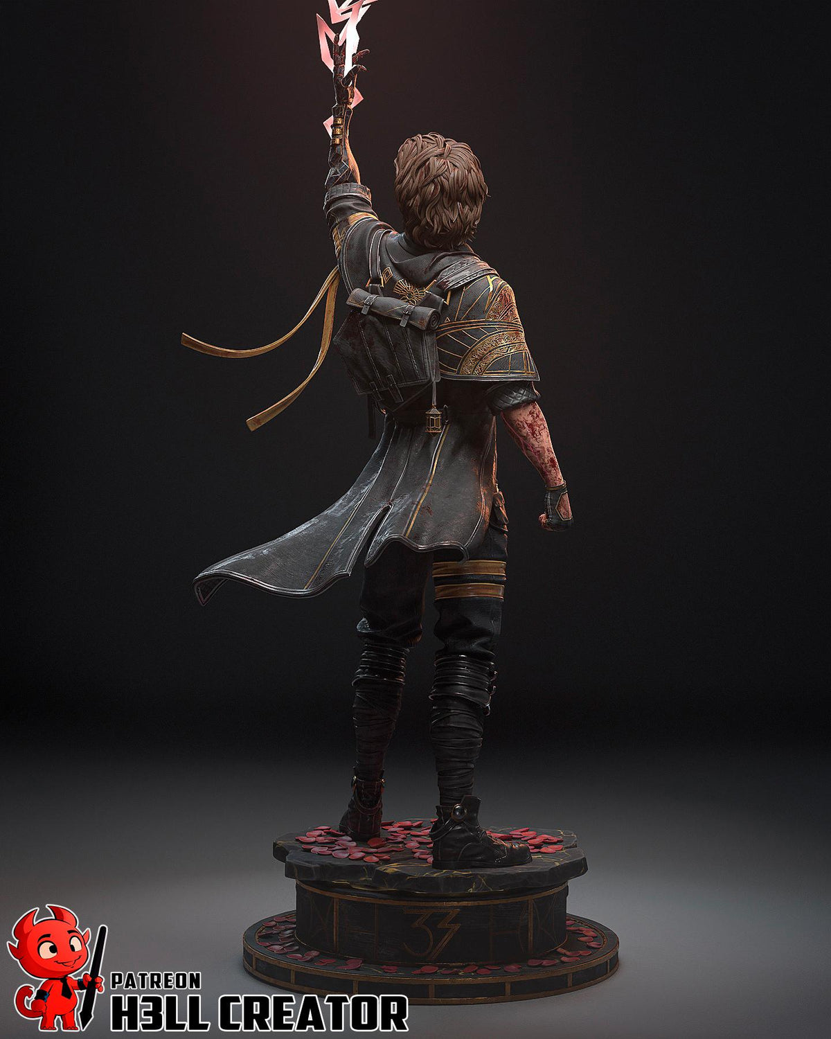 Gustave Figure - Clair Obscur: Expedition 33 - 3D printed miniature detail view