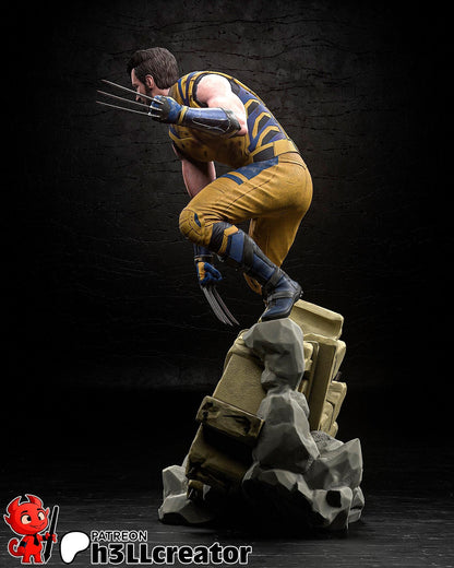 Wolverine Figure - paintable tabletop miniature product view