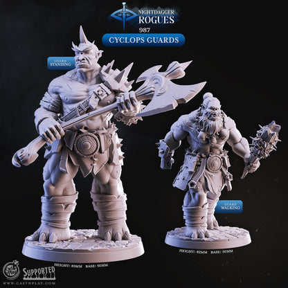 Cyclops Miniature - resin tabletop miniature alternate angle