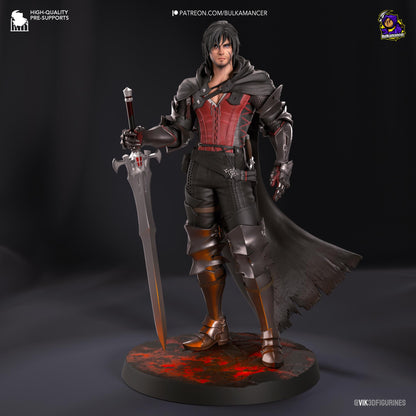 Clive Rosfield Figure - Final Fantasy XVI - resin tabletop miniature front view