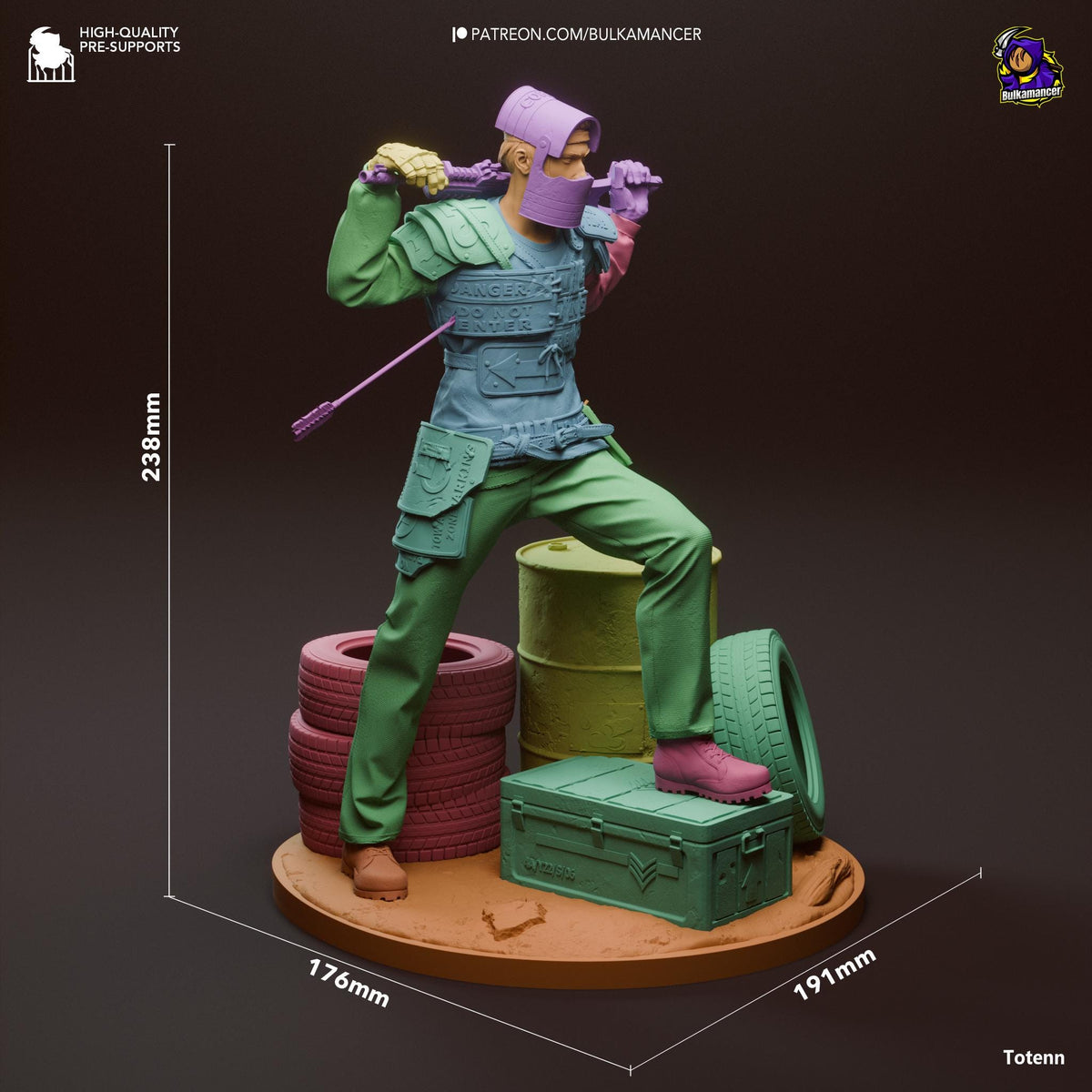 Survivor Rust Figure - resin miniature view 7