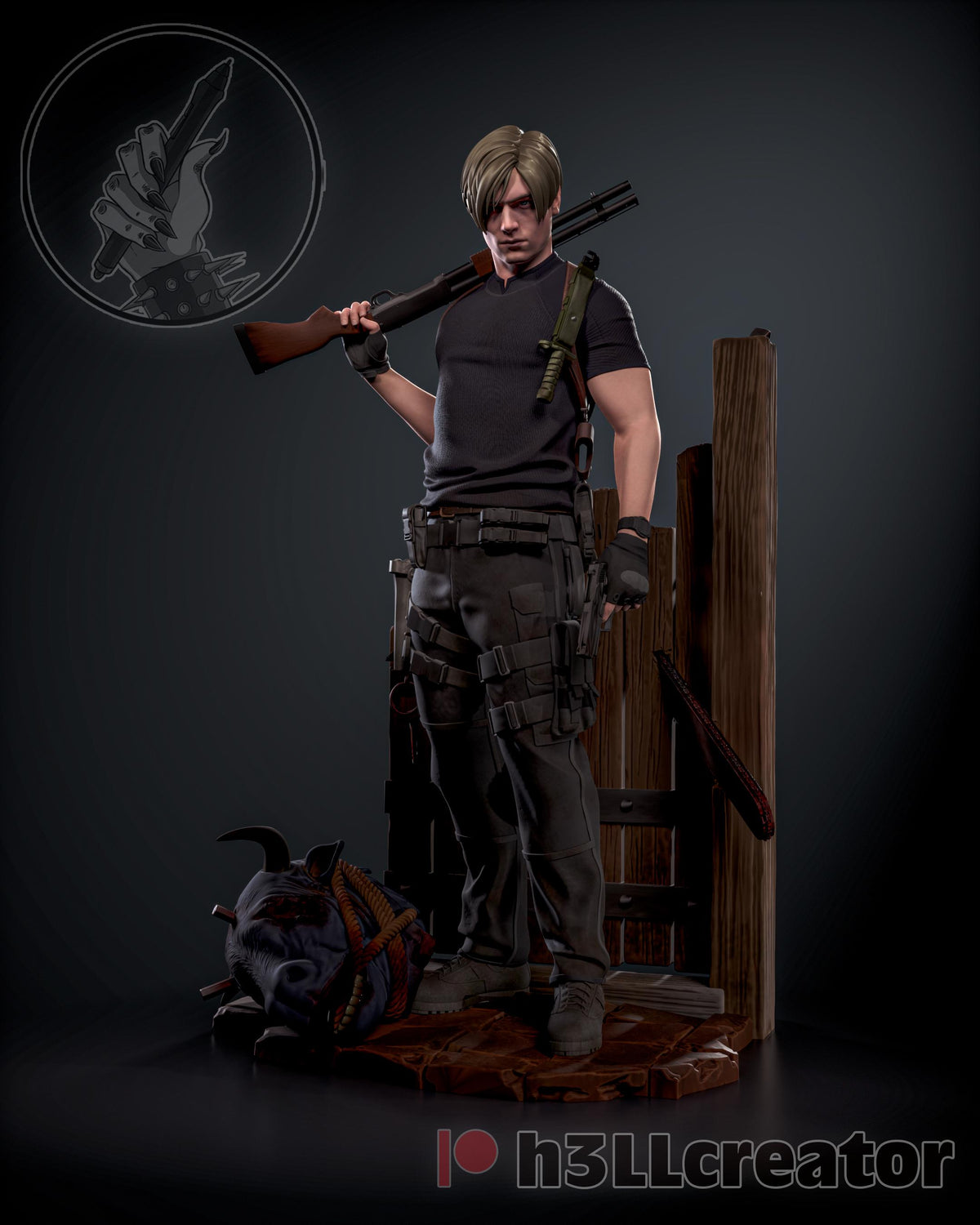Leon Kennedy Residual Evil 4 Remake Figure - resin miniature view 7