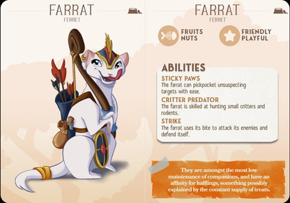 Ferret Animal Companion Miniature - resin tabletop miniature alternate angle