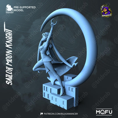 Sailor Moon Knight Figure - 3D printed miniature detail view
