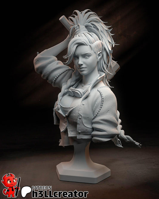 Gemma Bust - Monster Hunter Wilds - resin tabletop miniature front view