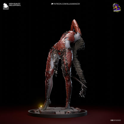 Orin the Red Figure - Baldur's Gate 3 - 3D printed miniature detail view