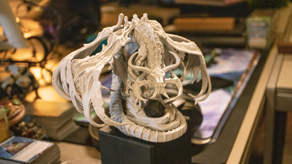 Dragon Dice Guardian Diorama - 3D printed miniature detail view