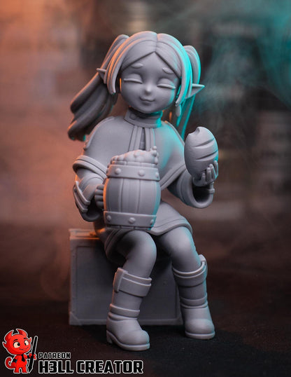 Frieren Figure - resin tabletop miniature front view