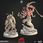Wizard Mimic Miniature - resin tabletop miniature front view