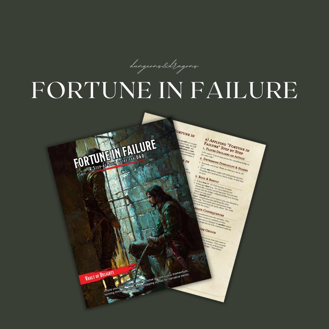 Fortune in Failure Guide - digital download preview