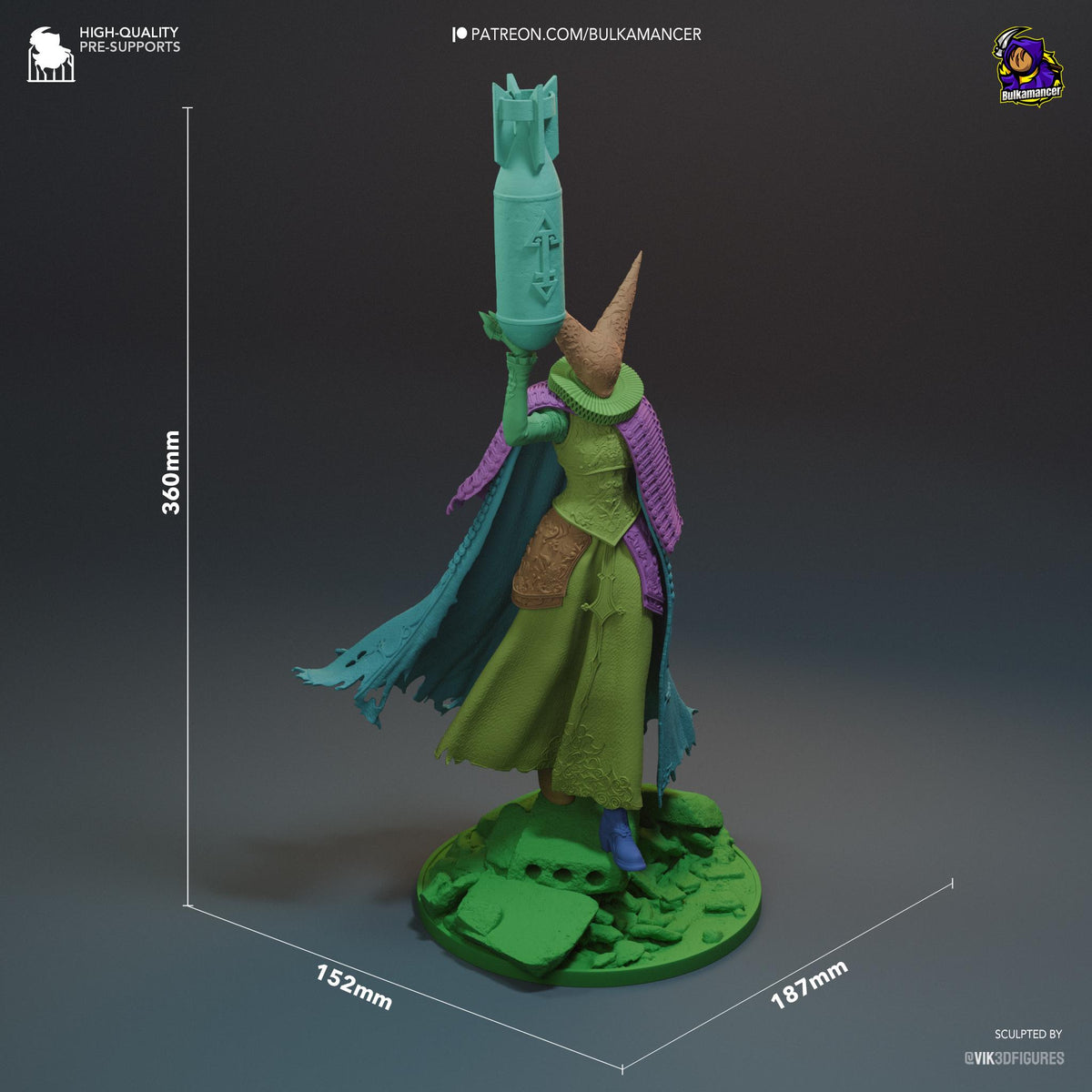 Artillery Witch Trench Crusade Figure - resin miniature view 7