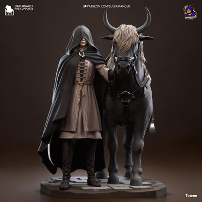 Melina Figure - Elden Ring - resin tabletop miniature front view