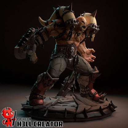 Garrosh Hellscream Figure - World of Warcraft - resin miniature view 7