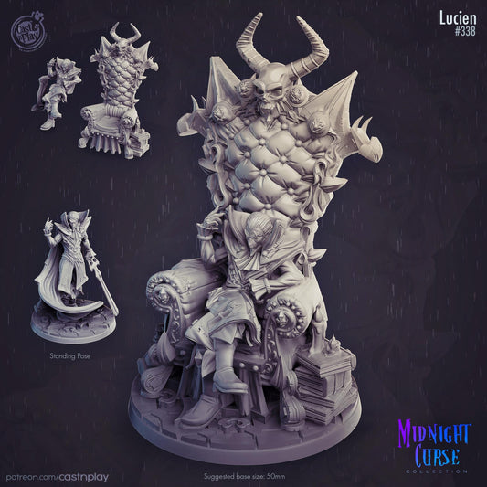 Vampire Miniature - resin tabletop miniature front view