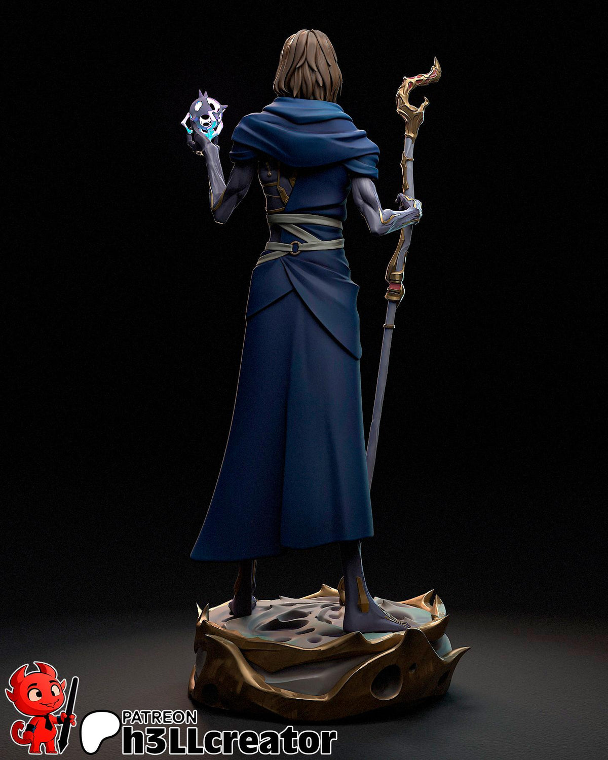 Viktor Figure - Arcane - 3D printed miniature detail view