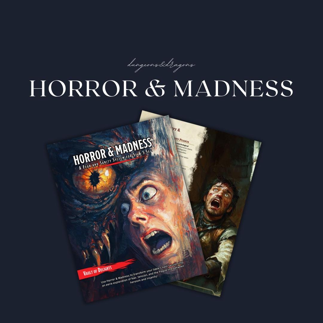 Horror and Madness Guide - digital download preview
