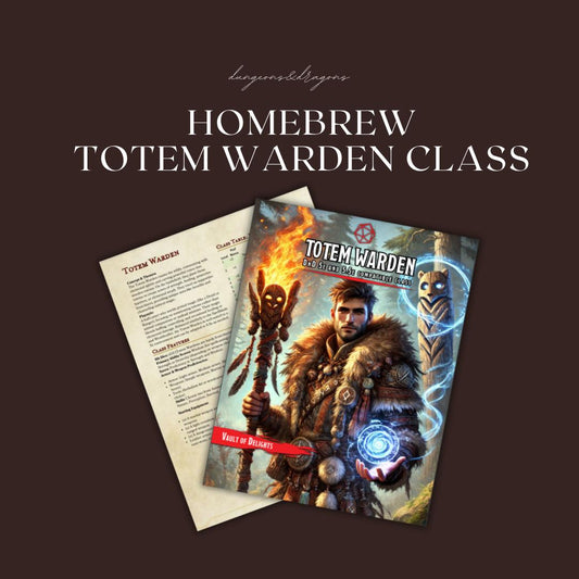 Homebrew Totem Warden Class Guide - digital download preview