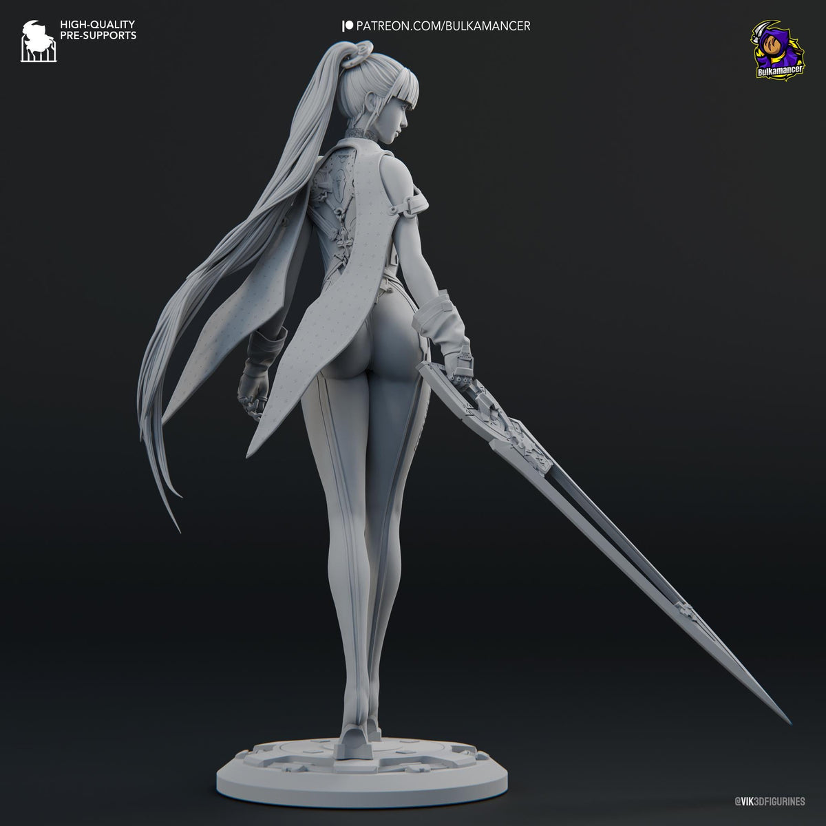 Eve Stellar Blade Figure - paintable tabletop miniature product view