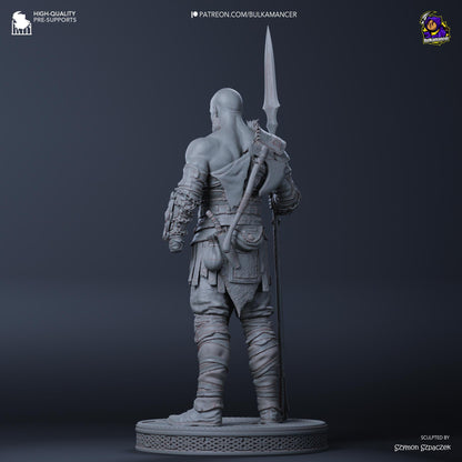 Kratos God of War Figure - resin miniature view 6