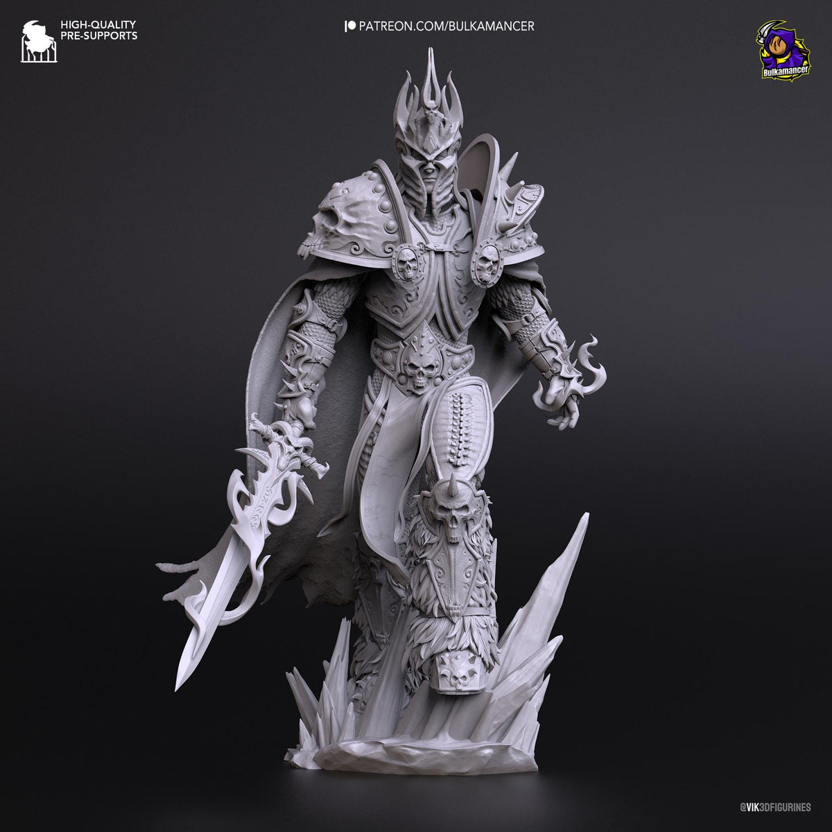 Arthas Wrath of the Lich King Figure - World of Warcraft - resin miniature view 5