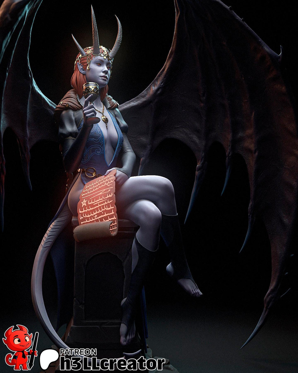 Mizora Figure - Baldur's Gate 3 - resin miniature view 5