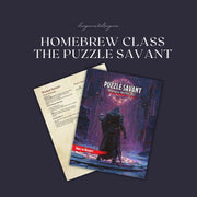 Puzzle Savant Homebrew Class Guide - digital download preview