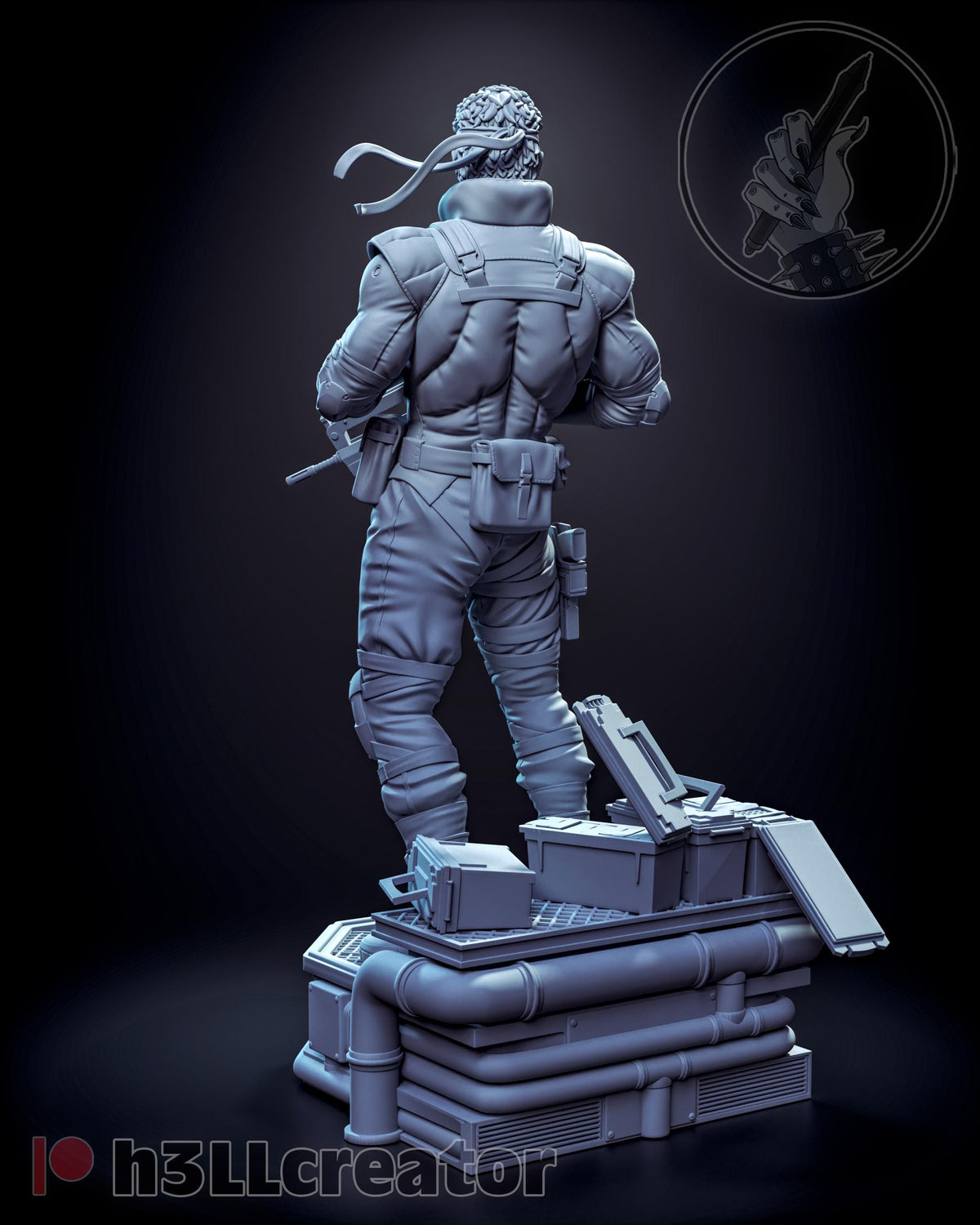 Solid Snake Metal Gear Solid Figure - resin miniature view 5