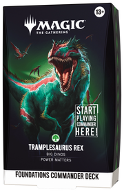 Magic: The Gathering Foundations Commander Deck - Tramplesaurus Rex - official product image