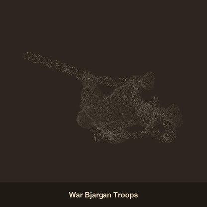 War Bjargan Troops Dwarf Miniatures - resin tabletop miniature front view