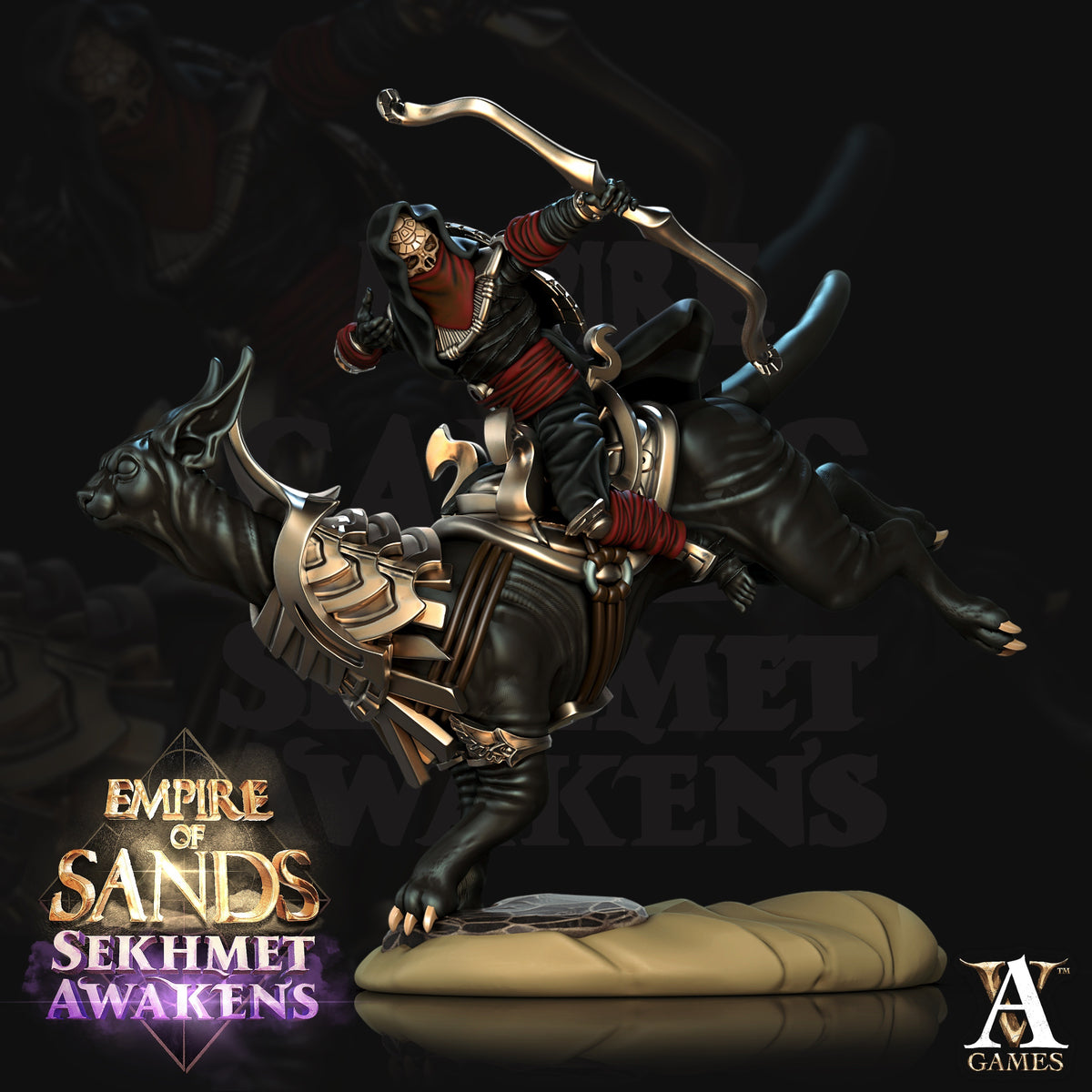 Salahari Riders Egyptian Fantasy Miniatures - resin tabletop miniature front view