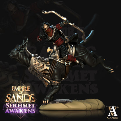 Salahari Riders Egyptian Fantasy Miniatures - resin tabletop miniature front view