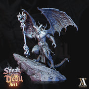Horned Devil Fantasy Miniatures - resin tabletop miniature front view