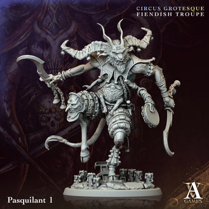 Pasquilant Fantasy Miniatures - resin tabletop miniature front view