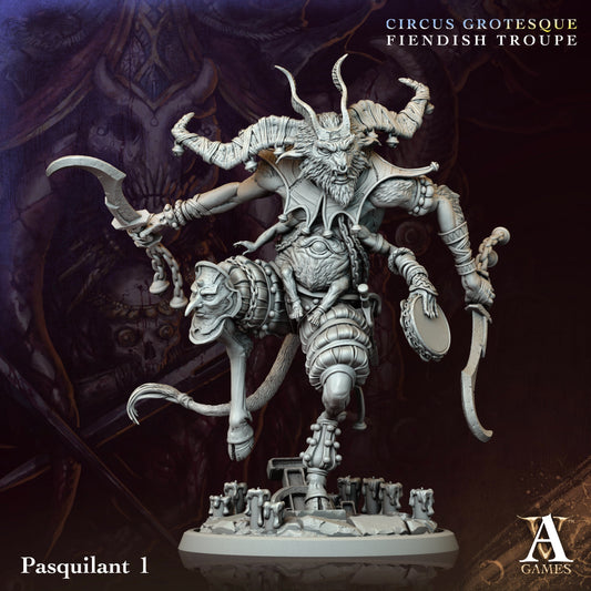 Pasquilant Fantasy Miniatures - resin tabletop miniature front view
