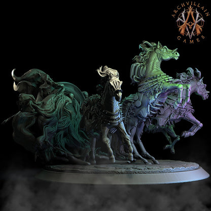Baron's Horses Fantasy Miniatures - resin tabletop miniature front view