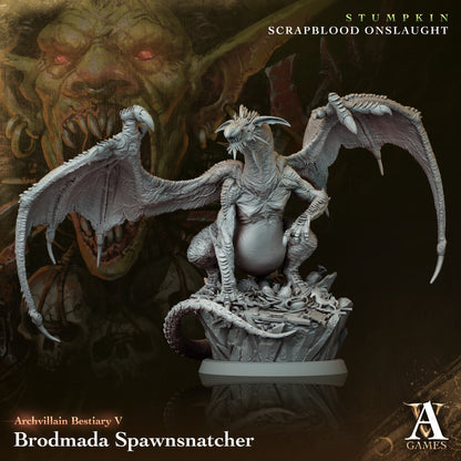 Brodmada Spawnsnatcher Orc Miniatures - resin tabletop miniature front view
