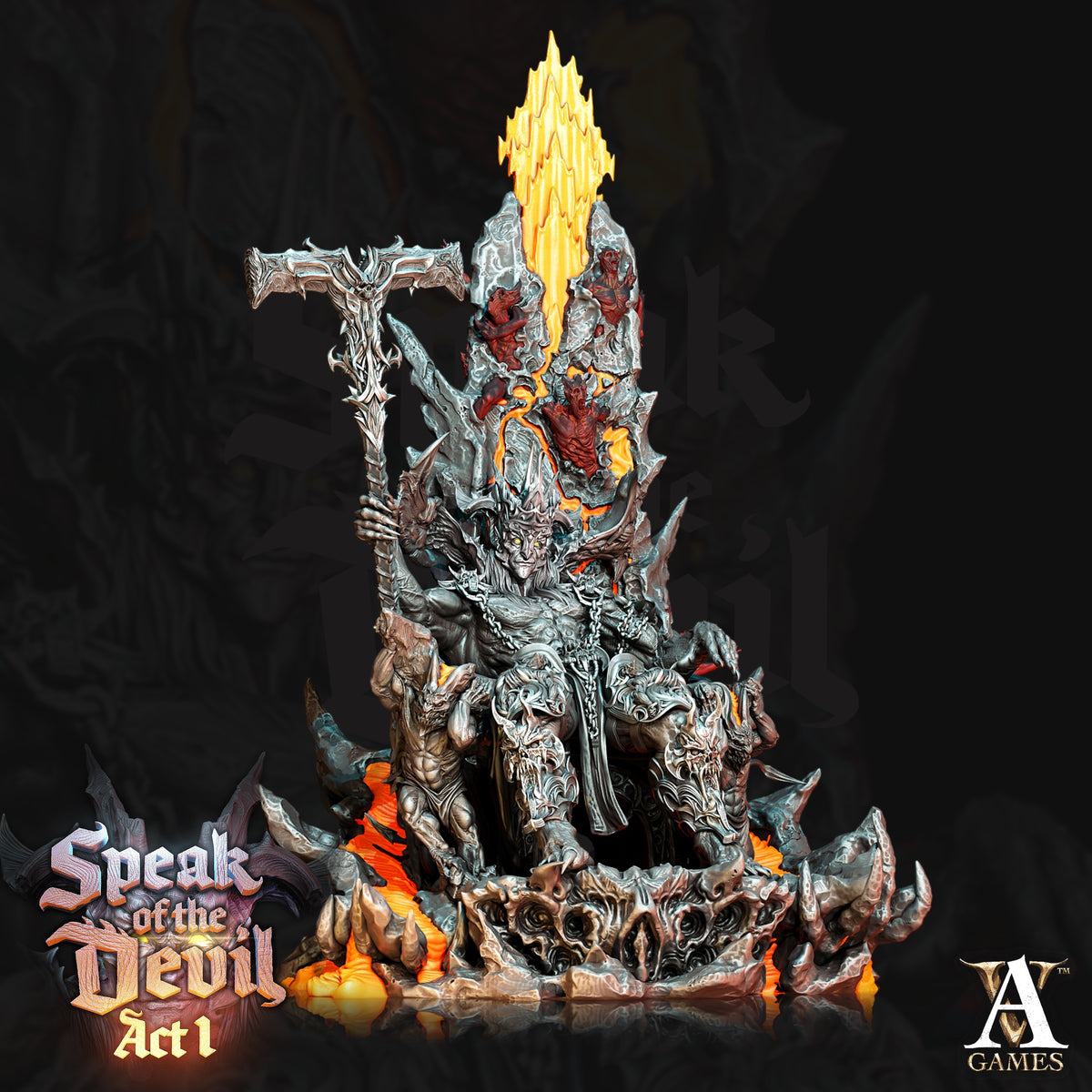 Asmodeus Fantasy Miniatures - resin tabletop miniature front view