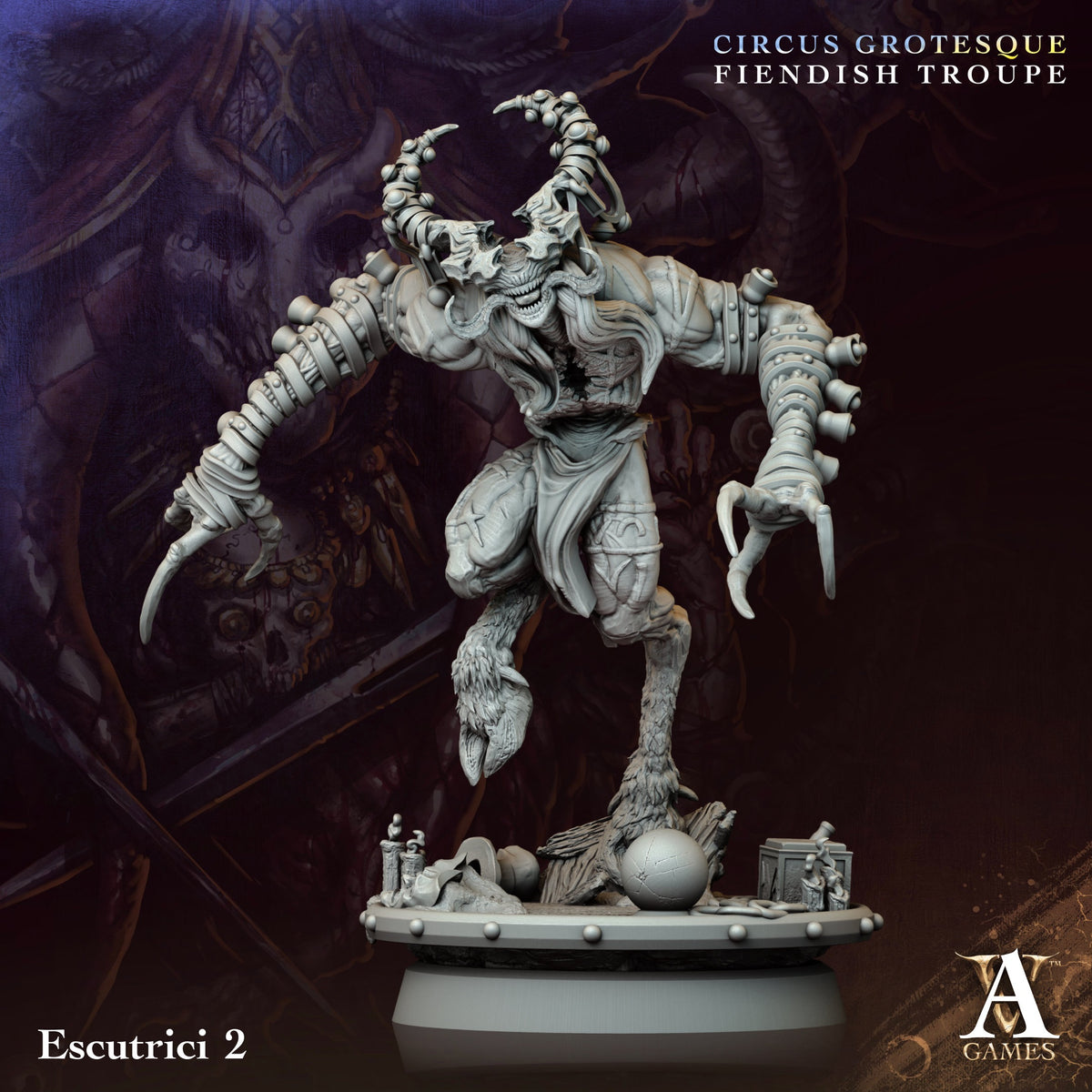 Escutrici Fantasy Miniatures - resin tabletop miniature alternate angle
