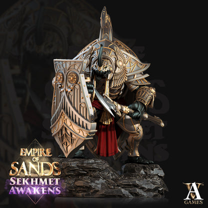 Golden Scarabs Egyptian Fantasy Miniatures - resin tabletop miniature alternate angle