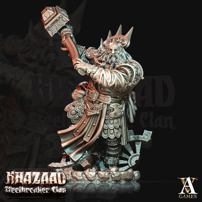 Steelbreaker Engineers Dwarf Miniatures - resin tabletop miniature alternate angle