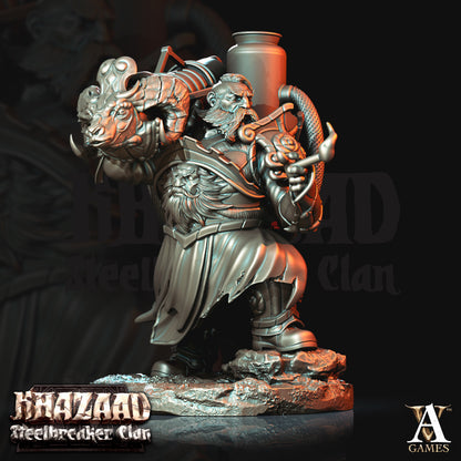Steelbreaker Firespitters Dwarf Miniatures - resin tabletop miniature alternate angle
