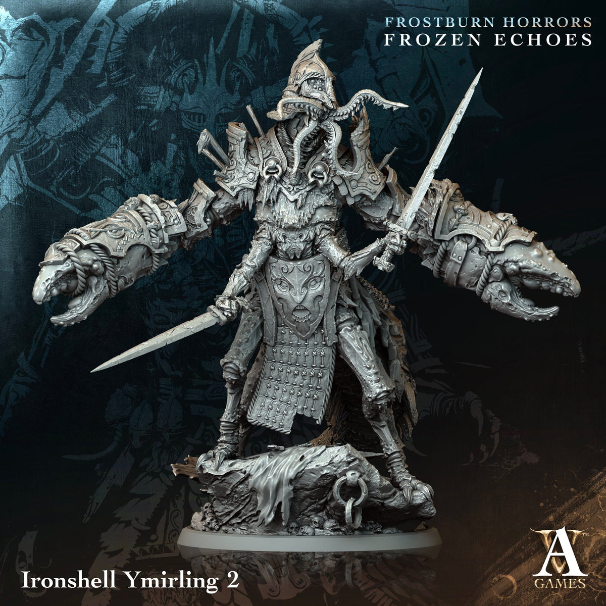 Ironshell Ymirling Fantasy Miniatures - resin tabletop miniature alternate angle