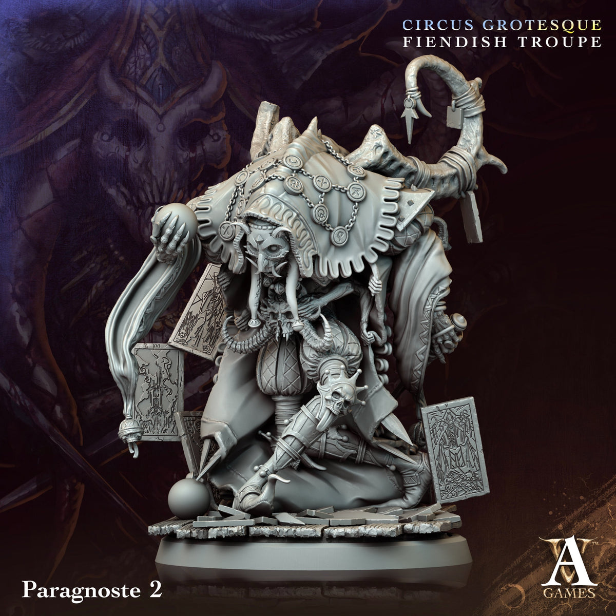Paragnoste Fantasy Miniatures - resin tabletop miniature alternate angle