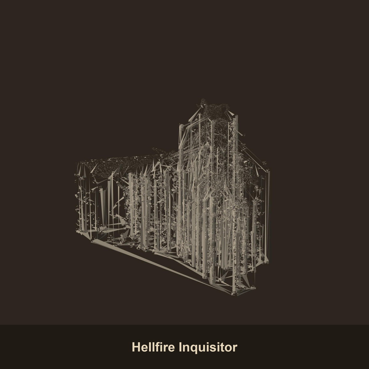 Hellfire Inquisitor Fantasy Miniatures - 3D printed miniature detail view