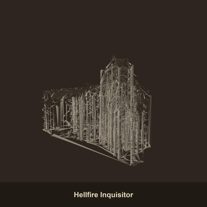 Hellfire Inquisitor Fantasy Miniatures - 3D printed miniature detail view